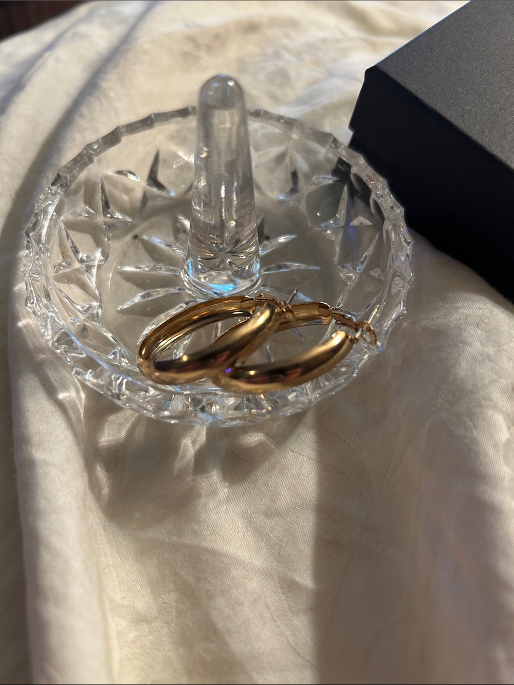 Gold-Tone Chunky Hoop Earrings